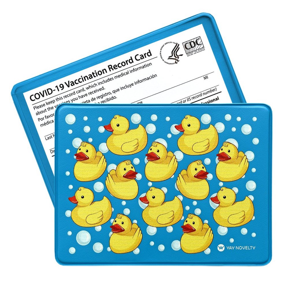 Vaccination Card Protector - Duck